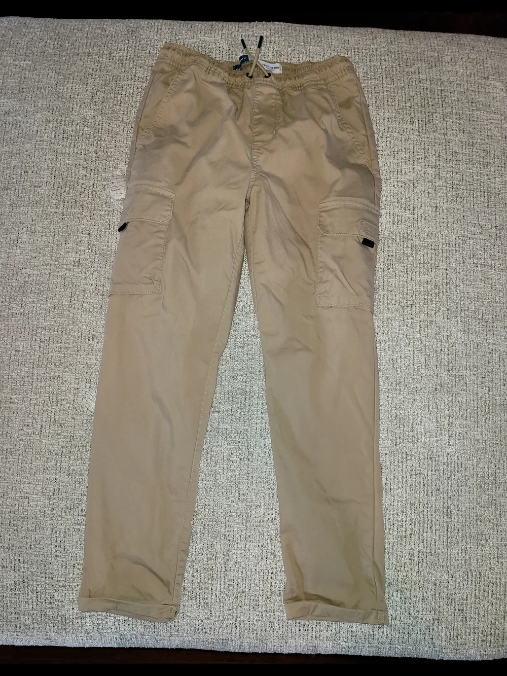 Old Navy Tan Tech Taper Drawstring Pants